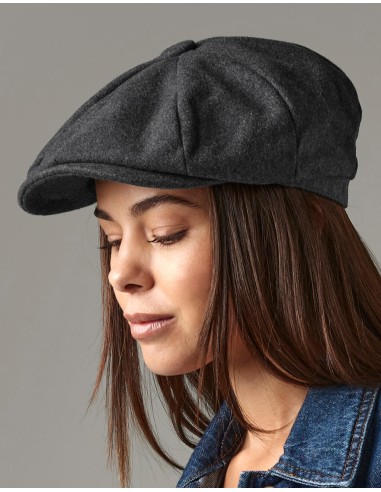 BEE-B629-Melton Wool Baker Boy Cap